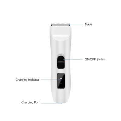 Show full view: Casfuy Removable Blade Dog & Cat Hair Grooming Clippers, White slide 5 of 8