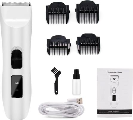 Show full view: Casfuy Removable Blade Dog & Cat Hair Grooming Clippers, White slide 7 of 8