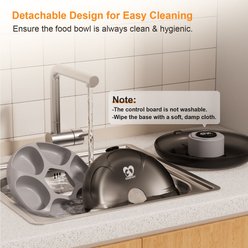 Casfuy Smart 6-Meal Automatic Dog & Cat Wet Food Feeder with 4 Ice Packs, Black slide 2 of 7