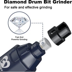 Casfuy Upgraded Quiet 6 Speed Electric Dog & Cat Nail Grinder with 2 LED Lights, Blue