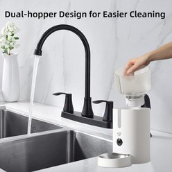 Casfuy WIFI Automatic Cat & Dog Feeder with HD Camera, Removable Storage Hopper, 2.8L, White slide 2 of 7