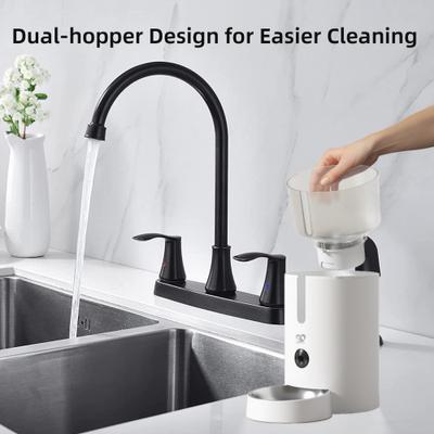 Show full view: Casfuy WIFI Automatic Cat & Dog Feeder with HD Camera, Removable Storage Hopper, 2.8L, White slide 7 of 8