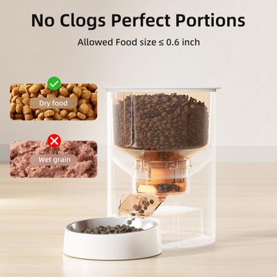 Show full view: Casfuy WIFI Automatic Cat & Dog Feeder with HD Camera, Removable Storage Hopper, 2.8L, White slide 6 of 8