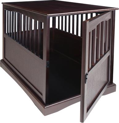 Show full view: Casual Home End Table Dog Crate, Espresso, Med/L: 36.5-in L x 24-in W 29.25-in H slide 3 of 9