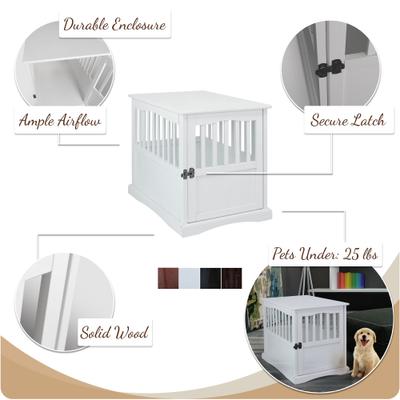 Show full view: Casual Home End Table Dog Crate, Small, Espresso slide 6 of 10
