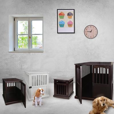 Show full view: Casual Home End Table Dog Crate, Small, Espresso slide 7 of 10