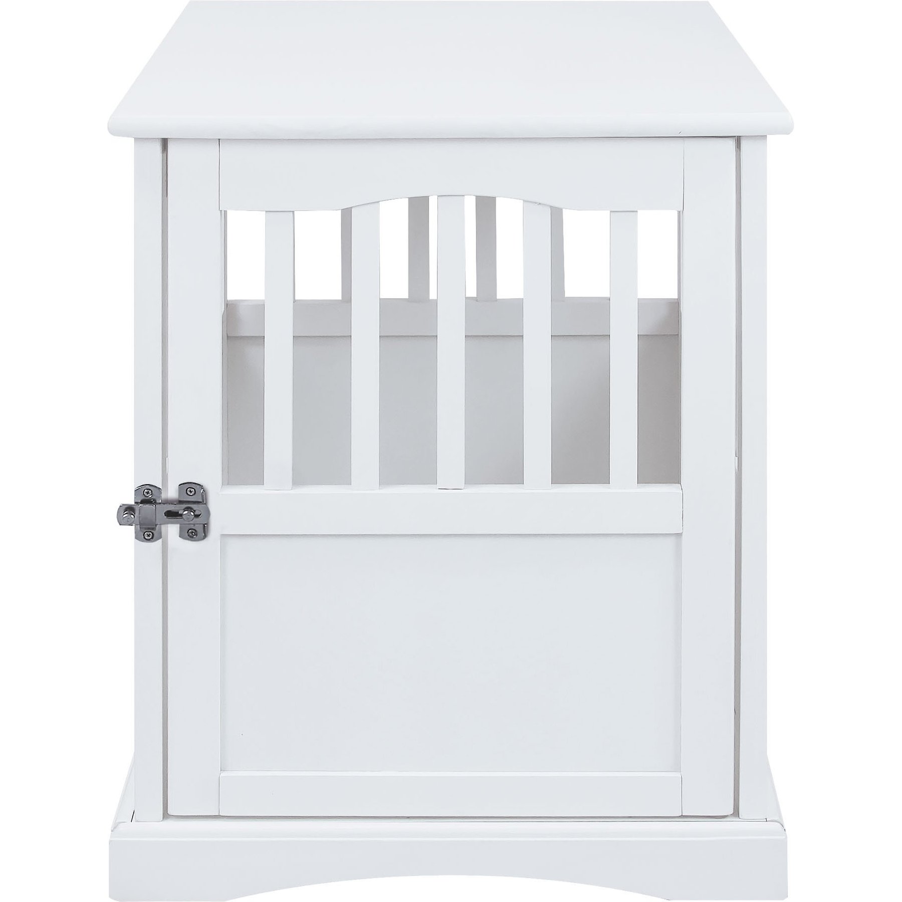 Casual Home End Table Dog Crate, Small, White