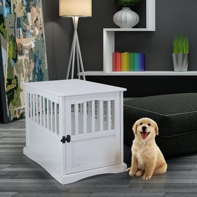 Show full view: Casual Home End Table Dog Crate, Small, White slide 6 of 11