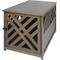 Show in main carousel: Casual Home Modern Lattice Single Door Furniture Style Dog Crate & End Table, Taupe Grey, 36 inch slide 2 of 10