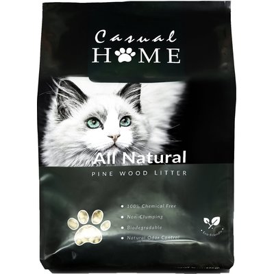 Casual Home Casual Home Natural Pine Pellet Unscented Non-Clumping Cat Litter, 20-lb bag