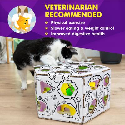 Show full view: Cat Amazing HEX Interactive Cat Puzzle Feeder Toy slide 6 of 8