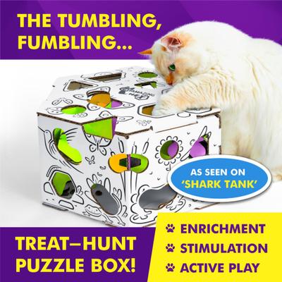 Show full view: Cat Amazing HEX Interactive Cat Puzzle Feeder Toy slide 3 of 8