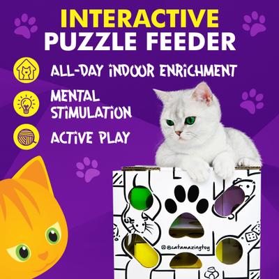 Show full view: Cat Amazing Sliders Interactive Treat Maze & Puzzle Cat Toy slide 6 of 8