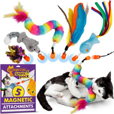Show full view: Cat Amazing Snatch Magnetic Teaser Wand Cat Toy Attachments, 5 count slide 1 of 9