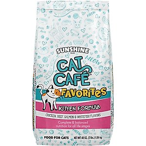 Cat Cafe Kitten Essentials Dry Cat Food, 3-lb bag