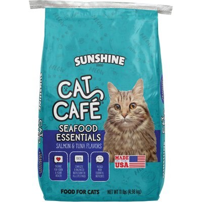 Cat Cafe Cat Cafe Seafood Essentials Salmon & Tuna Dry Cat Food, 11-lb bag