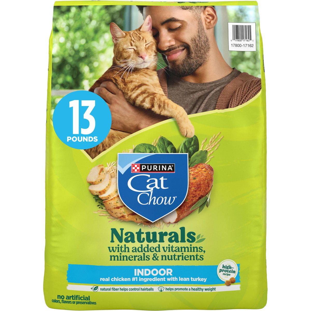 Cat Chow Naturals Indoor Real Chicken & Turkey Dry Cat Food, 13-lb bag