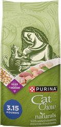 Cat Chow Naturals Indoor with Real Chicken & Turkey Dry Cat Food, 3.15-lb bag