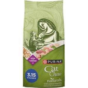 Cat Chow Naturals Indoor with Real Chicken & Turkey Dry Cat Food, 3.15-lb bag