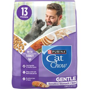 Cat Chow Sensitive Stomach Gentle Dry Cat Food, 13-lb bag