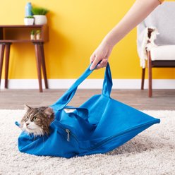 Cat-in-the-bag E-Z-Zip Cat Carrier Bag, Cobalt, Large