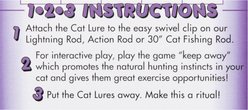 Cat Lures Puff Catty Attachment Teasers-Wands Cat Toy, Magenta slide 2 of 5