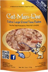 Cat-Man-Doo Extra Large Dried Tuna Flakes Cat & Dog Treats, 0.5-oz bag