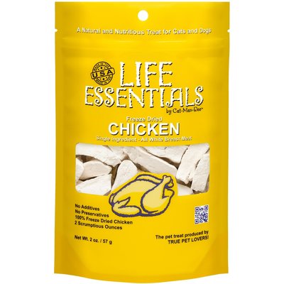 Cat-Man-Doo Cat-Man-Doo Life Essentials Chicken Freeze-Dried Cat & Dog Treats, 2-oz bag