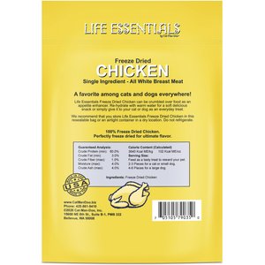 Cat-Man-Doo Life Essentials Chicken Freeze-Dried Cat & Dog Treats, 2-oz bag