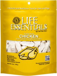 Cat-Man-Doo Life Essentials Chicken Freeze-Dried Cat & Dog Treats, 5-oz bag