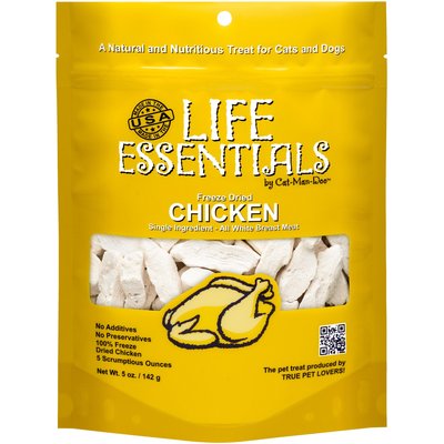 Cat-Man-Doo Cat-Man-Doo Life Essentials Chicken Freeze-Dried Cat & Dog Treats, 5-oz bag
