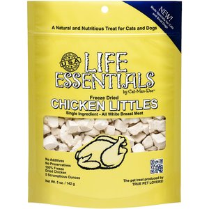 Cat-Man-Doo Life Essentials Chicken Littles Freeze-Dried Cat & Dog Treats, 5-oz bag