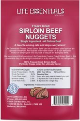 Cat-Man-Doo Life Essentials Sirloin Beef Nuggets Freeze-Dried Cat & Dog Treats, 3-oz bag slide 2 of 4
