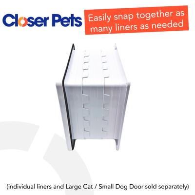 Show full view: Cat Mate 2-inch Wall Liner Door Accessory, White, Large slide 4 of 6