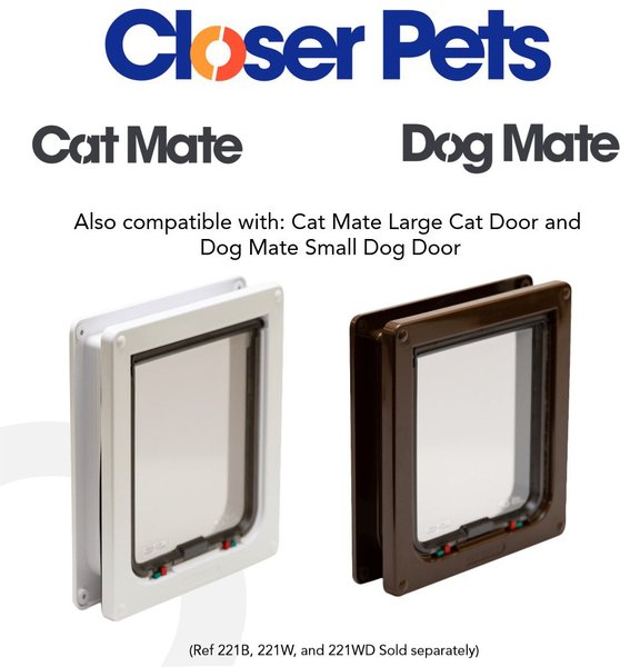 Show full view: Cat Mate 2-inch Wall Liner Door Accessory, White, Large slide 6 of 6
