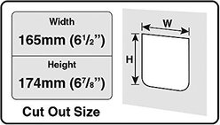 Cat Mate 4-Way Locking Cat Flap with Door Liner, White slide 2 of 5