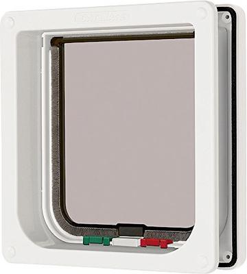 Show full view: Cat Mate 4-Way Locking Cat Flap with Door Liner, White slide 6 of 8