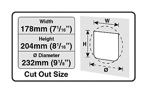 Show full view: Cat Mate Elite Super Selective Microchip & I.D. Disc Cat Flap, White slide 2 of 6