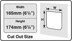 Cat Mate Lockable Cat Flap, White slide 2 of 4