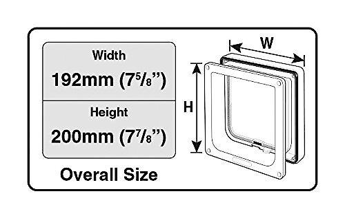 Show full view: Cat Mate Lockable Cat Flap/Door with Door Liner, White slide 3 of 7