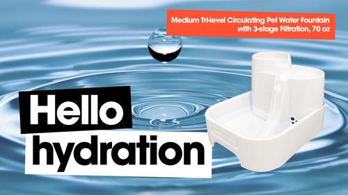 Show full view: Cat Mate Plastic Cat Fountain, 67.6-oz slide 3 of 11