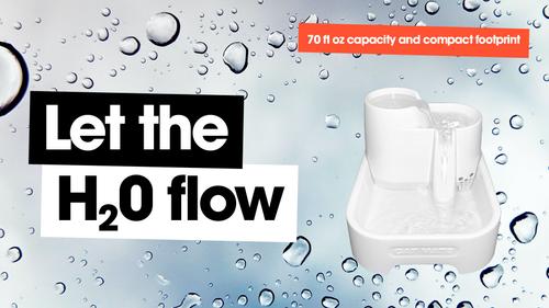 Show full view: Cat Mate Plastic Cat Fountain, 67.6-oz slide 5 of 11