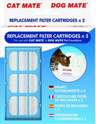 Cat Mate Replacement Filter Cartridges for Cat Mate Fountains, 2 count