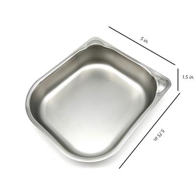 Show full view: Cat Mate Stainless Steel Bowl Inserts for Cat Mate One & Two Meal Automatic Cat Feeders Cat Bowl Inserts, Small, 2 count slide 3 of 7