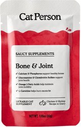 Cat Person by Weruva Bone & Joint Chicken & Shrimp Puree Lickable Joint Supplement for Cats, 1.05-oz pouch, case of 7