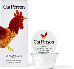Cat Person by Weruva Chicken Grain-Free Pate Wet Cat Food, 2.75-oz cup, case of 5
