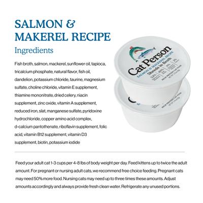 Show full view: Cat Person by Weruva Salmon & Mackerel Shreds in Broth Grain-Free Wet Cat Food, 2.75-oz cup, case of 5 slide 4 of 10