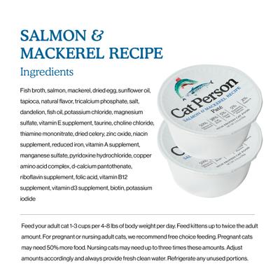 Show full view: Cat Person by Weruva Salmon & Mackerel Grain-Free Pate Wet Cat Food, 2.75-oz cup, case of 5 slide 4 of 11