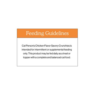 Show full view: Cat Person by Weruva Savory Chicken Grain-Free Crunchy Cat Treats, 2-oz bag slide 6 of 7