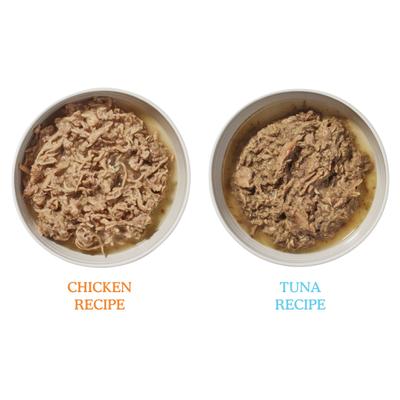 Show full view: Cat Person by Weruva Shredded Chicken & Tuna in Broth Variety Pack Grain-Free Wet Cat Food, 2.75-oz cup, case of 8 slide 7 of 10